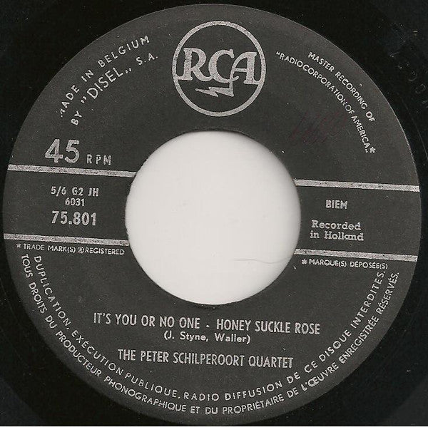 The Peter Schilperoort Quartet : PS 4 (7", EP)