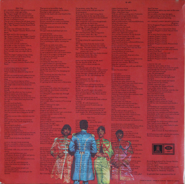 The Beatles : Sgt. Pepper's Lonely Hearts Club Band (LP, Album, Fli)