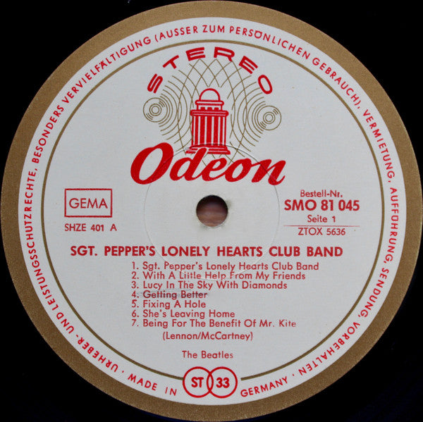 The Beatles : Sgt. Pepper's Lonely Hearts Club Band (LP, Album, Fli)