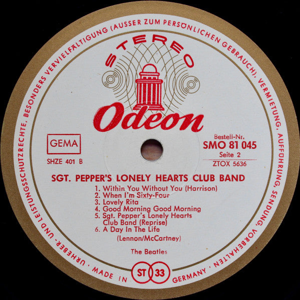 The Beatles : Sgt. Pepper's Lonely Hearts Club Band (LP, Album, Fli)