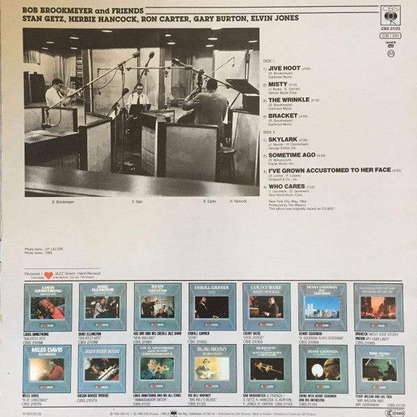 Bob Brookmeyer : Bob Brookmeyer And Friends Stan Getz Herbie Hancock Ron Carter Gary Burton Elvin Jones (LP, Album, RE)