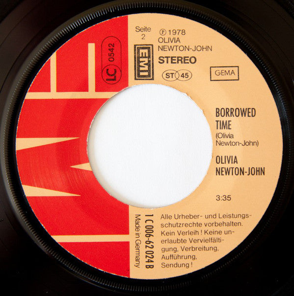 Olivia Newton-John : A Little More Love (7", Single)