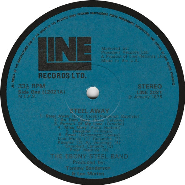 Ebony Steel Band : Steel Away! (LP)