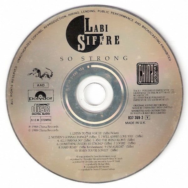 Labi Siffre : So Strong (CD, Album)