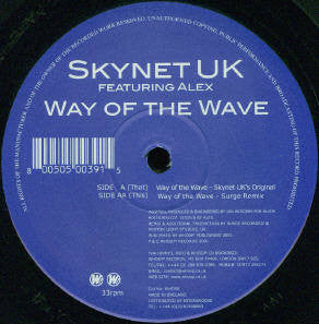 Skynet UK Featuring Alex Parks : Way Of The Wave (12")