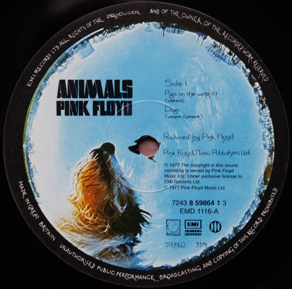 Pink Floyd : Animals (LP, Album, RE, RM)