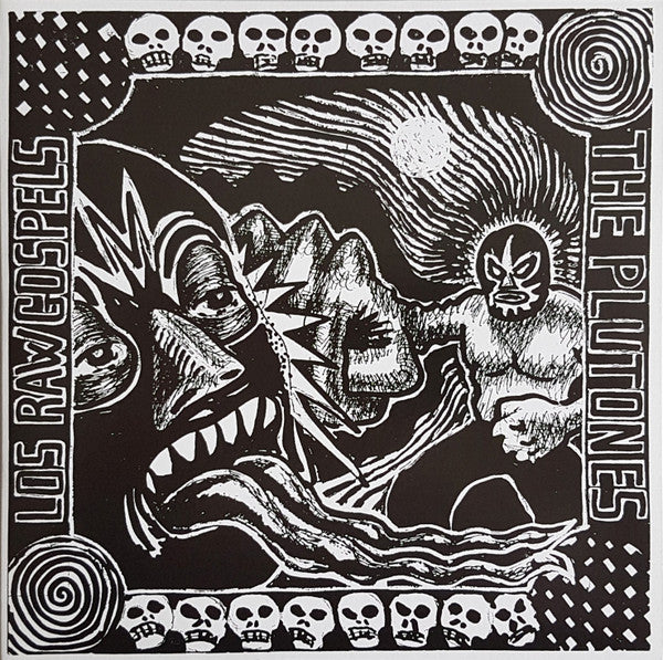 The Plutones / Los Raw Gospels : The Plutones / Los Raw Gospels (7", EP, Ltd)