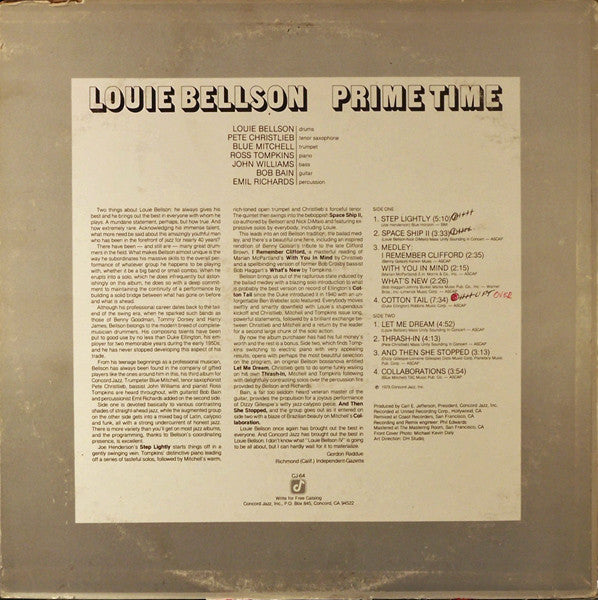 Louis Bellson : Prime Time (LP, Album)