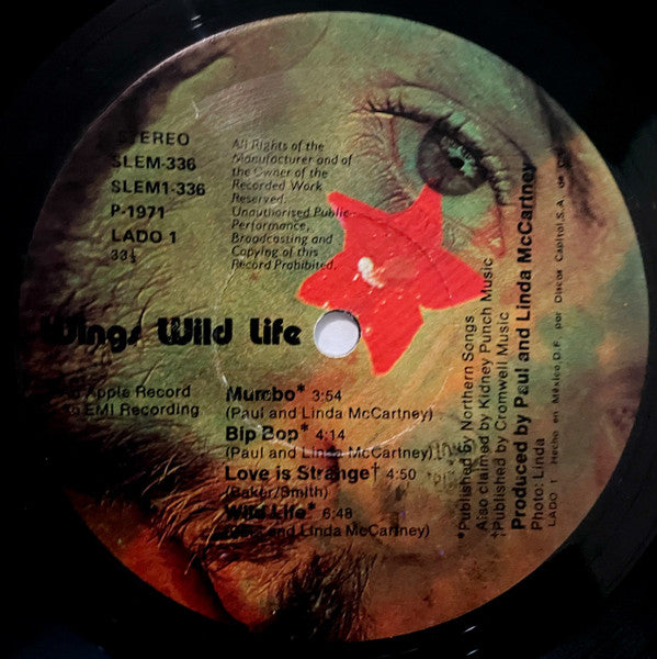 Wings (2) : Wild Life (LP, Album, RE)