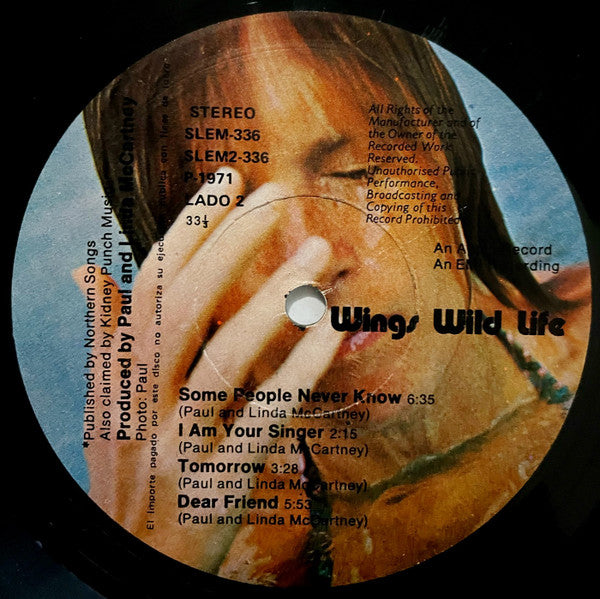 Wings (2) : Wild Life (LP, Album, RE)