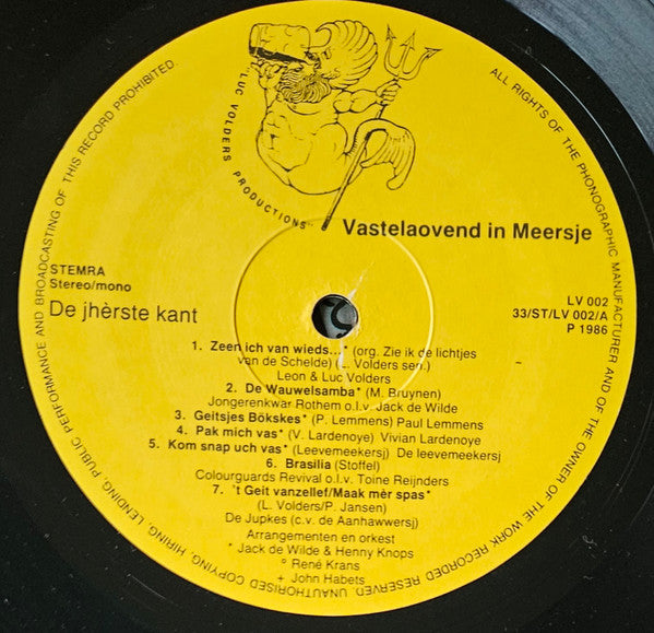 Various : Vastelaovend In Meersje (LP, Album, Mono)