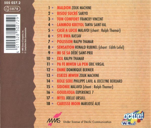 Various : Planete Zouk - The Best Of Antillian Music (CD, Comp)