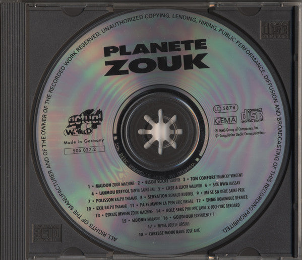 Various : Planete Zouk - The Best Of Antillian Music (CD, Comp)