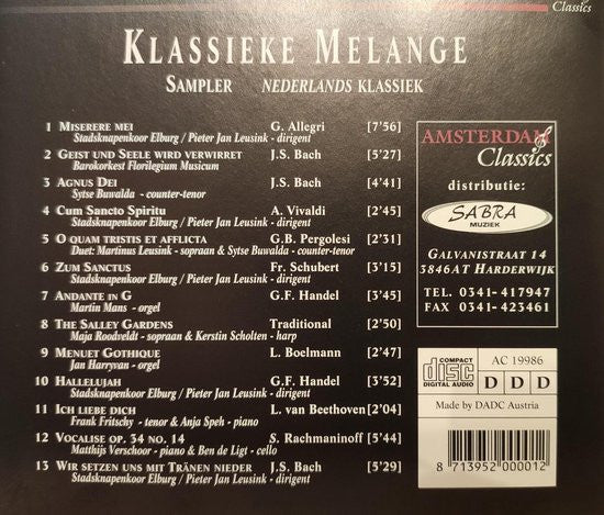 various : Klassieke Melange (CD)