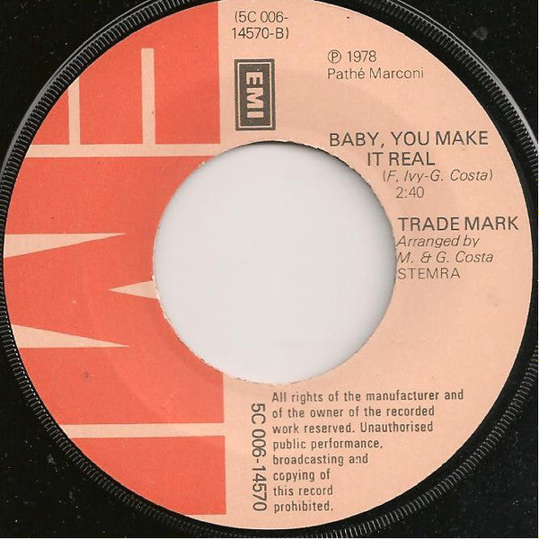 TradeMark (10) : Days Of Pearly Spencer (7", Single)