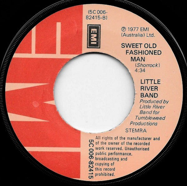 Little River Band : Happy Anniversary / Sweet Old Fashioned Man (7", Single)