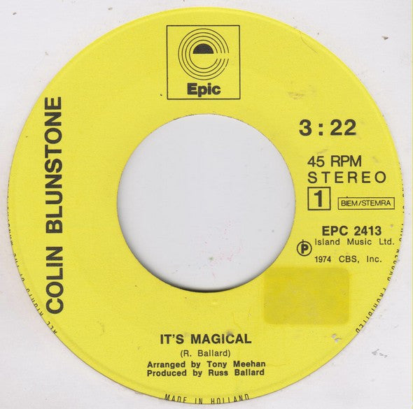 Colin Blunstone : It's Magical (7", Single)