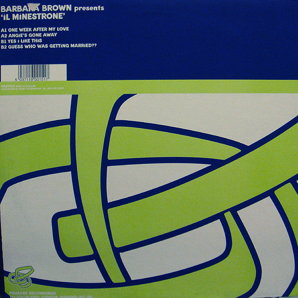 Barbara Brown : 'iL Minestrone (12", EP)