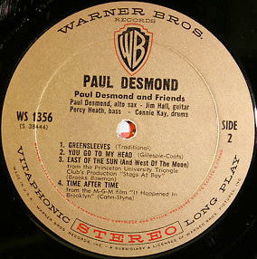 Paul Desmond : "First Place Again" Playboy (LP)