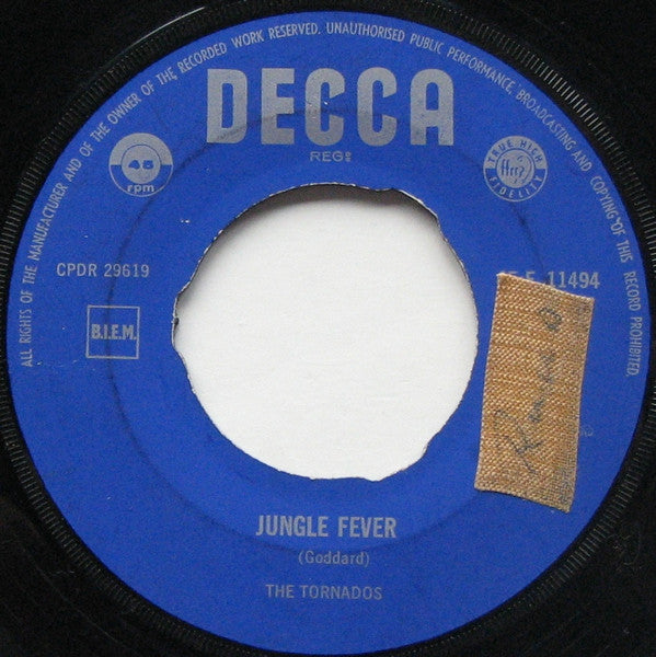 The Tornados : Telstar / Jungle Fever (7", Single, Mono)