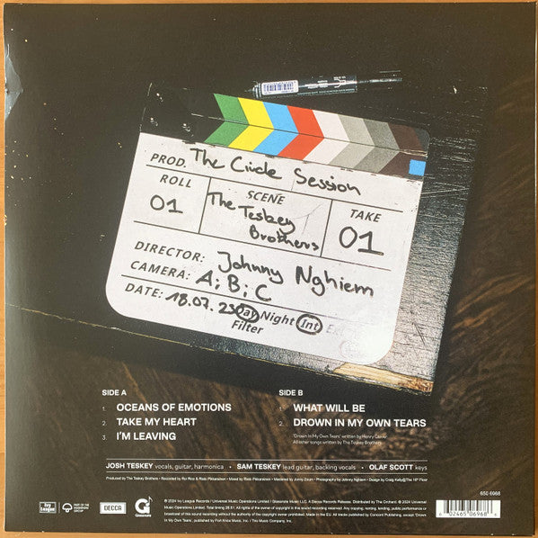 The Teskey Brothers : The Circle Session  (12", EP, Whi)