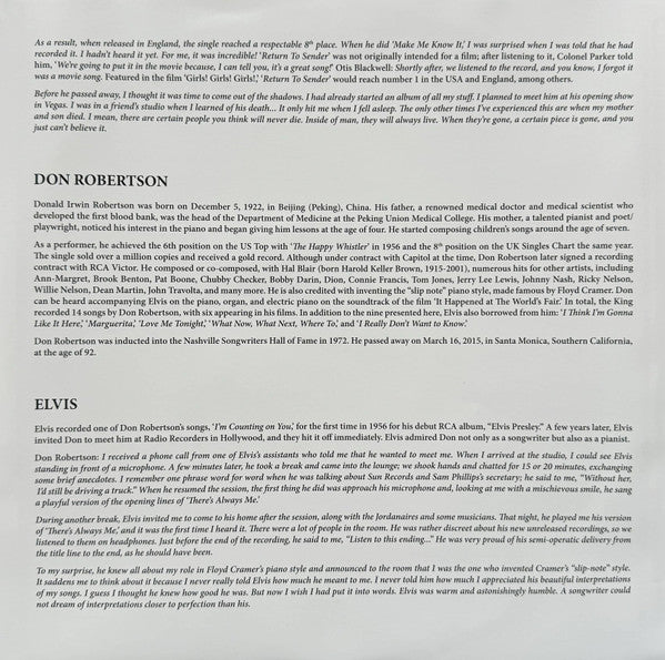 Elvis* : I'm Counting On Them (LP, RSD, Comp, Dlx, Blu)