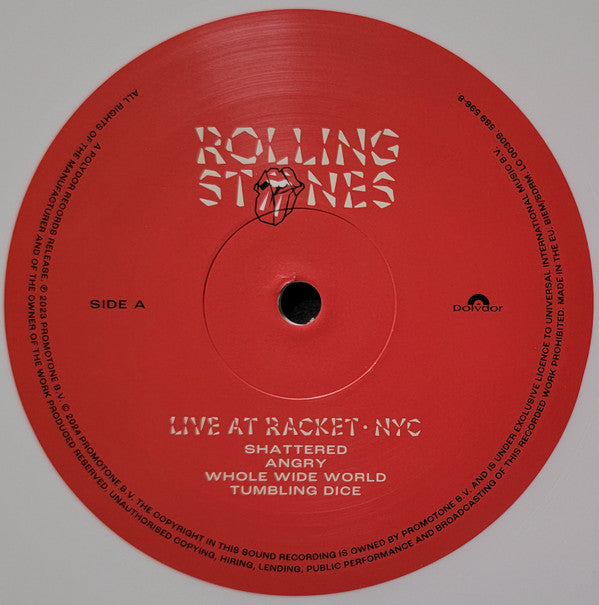 The Rolling Stones : Live At Racket · NYC (LP, RSD, Ltd, Whi)