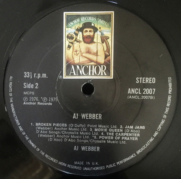 Aj Webber : Aj Webber (LP, Album)