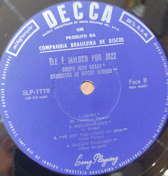 Various : Êle É Maluco Por Jazz (LP, Album)