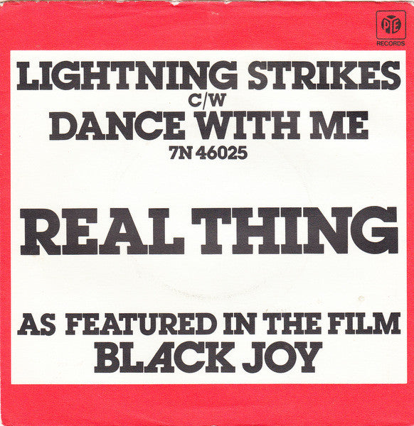 The Real Thing : Lightning Strikes Again (7")