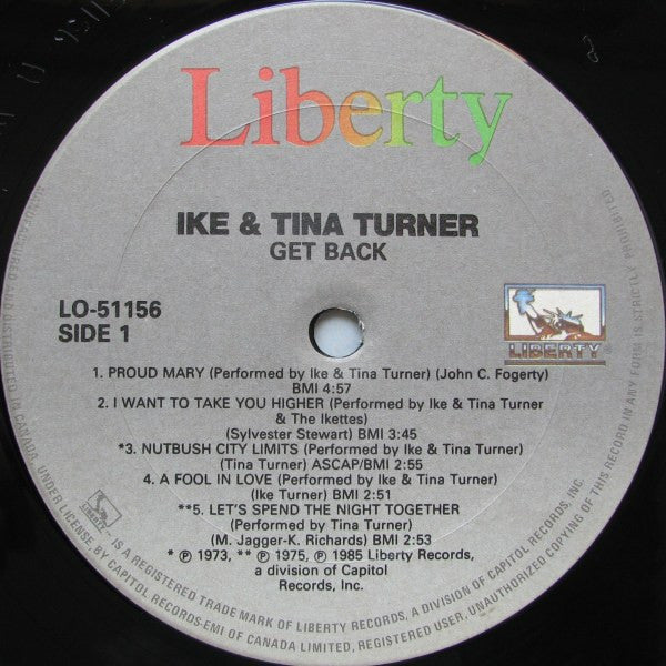 Ike & Tina Turner : Get Back! (LP, Comp, RE)