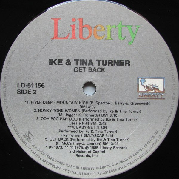 Ike & Tina Turner : Get Back! (LP, Comp, RE)