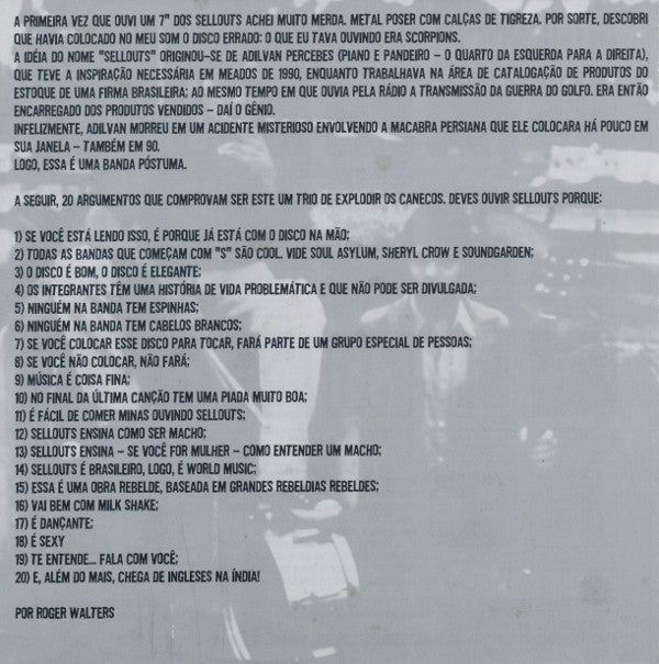 The Sellouts : Songs For A Knife Fight (10")