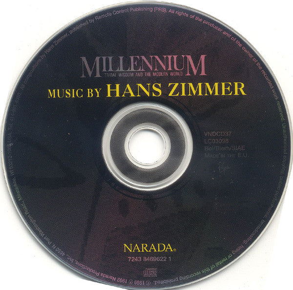 Hans Zimmer : Millennium - Tribal Wisdom And The Modern World (CD, Album, RM)