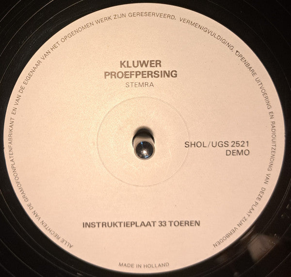 Kluwer : Praktische Cursus Geluidstechniek (LP, TP)