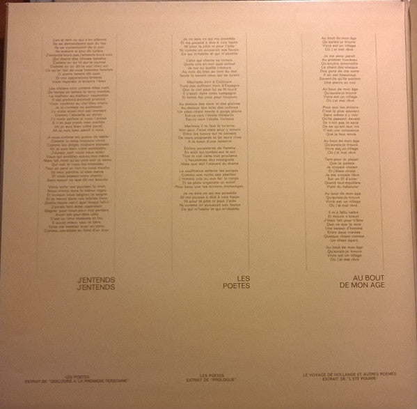 Jean Ferrat : Ferrat Chante Aragon (LP, Album, RE)