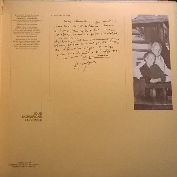 Jean Ferrat : Ferrat Chante Aragon (LP, Album, RE)