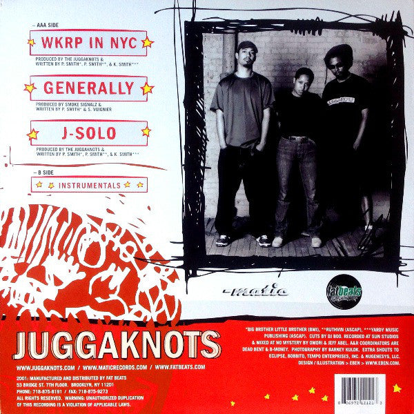 The Juggaknots : WKRP In NYC / Generally / J-Solo (12")