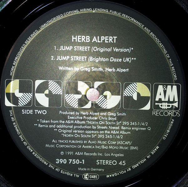 Herb Alpert Featuring Yvonne De La Vega : Jump Street (12", Maxi)