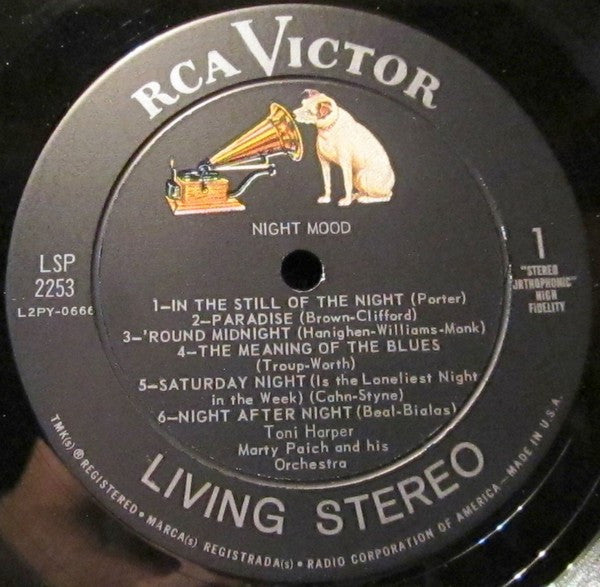 Toni Harper : Night Mood (LP, Album)