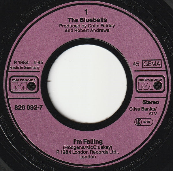 The Bluebells : I'm Falling (7", Single)