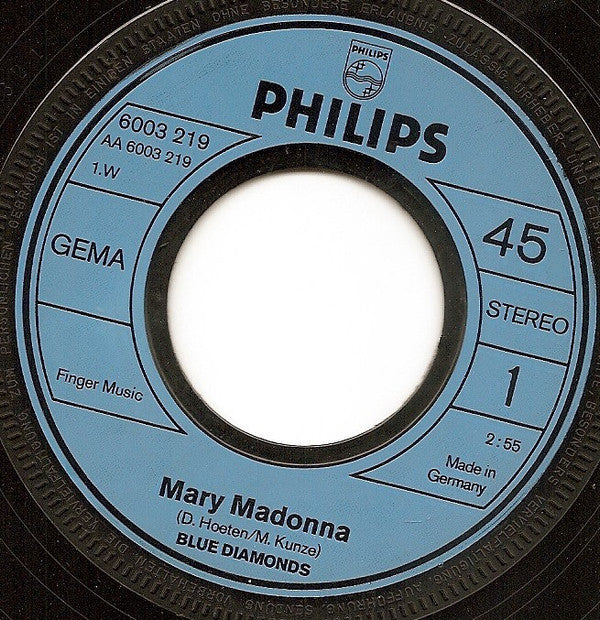 The Blue Diamonds : Mary Madonna (7", Single)