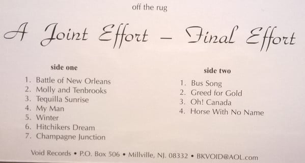 A Joint Effort : Final Effort (LP, Album, Ltd, RE)