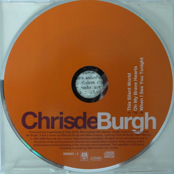 Chris de Burgh : This Silent World (CD, Single)