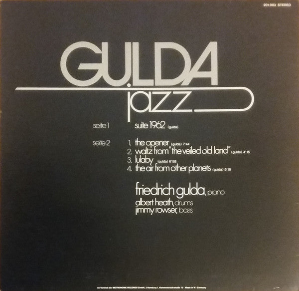 Friedrich Gulda, Albert Heath, Jimmy Rowser : Gulda Jazz (LP, Album, RE)
