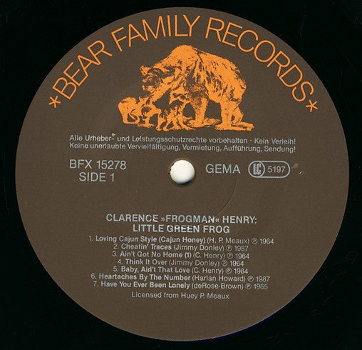 Clarence "Frogman" Henry : Little Green Frog (LP, Comp)