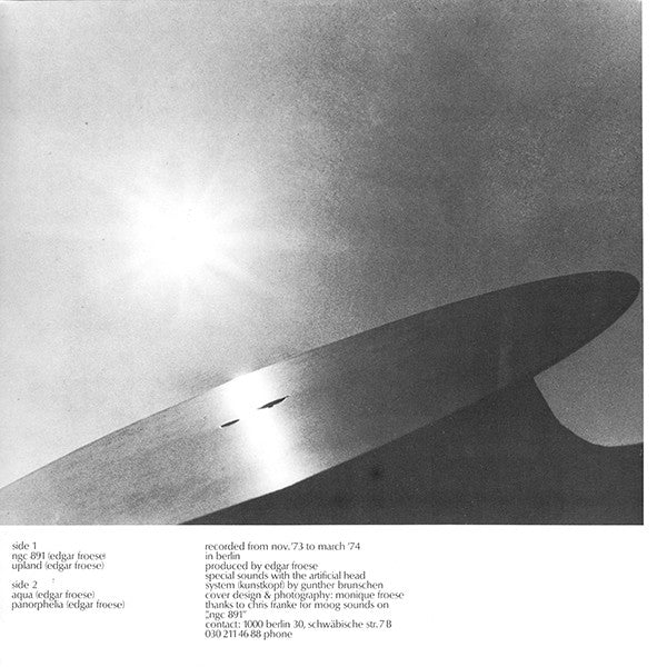 Edgar Froese : Aqua (LP, Album, RE, Gat)