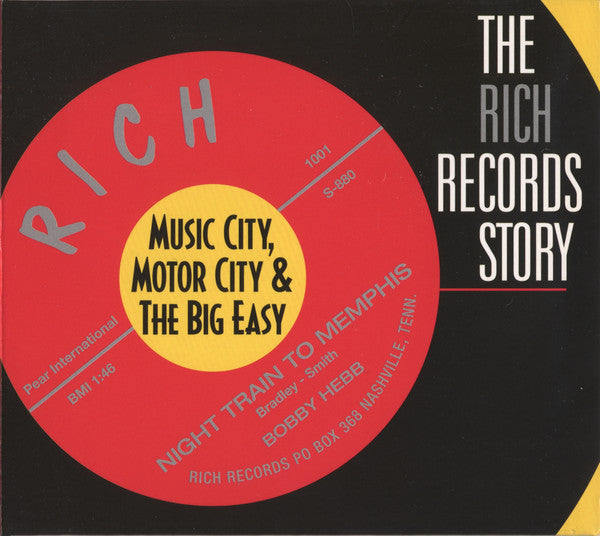 Various : The Rich Records Story / Music City, Motor City & The Big Easy (CD, Comp, RM)