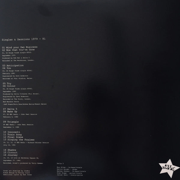 Delta 5 : Singles & Sessions 1979 - 81 (LP, Comp, Ltd, RE, RP, Blu)