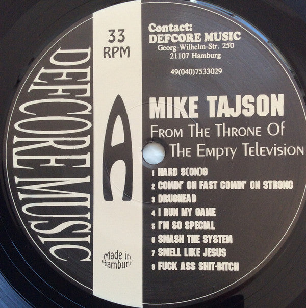 Mike Tajson : From The Throne Of The Empty Television (LP, Album)